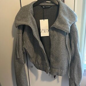 Zara Grey Wool Jacket